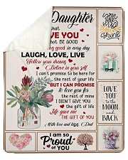 Never Forget That I Love You - Dad To Daughter Sherpa Fleece Blanket tile