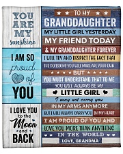 I Love U More Than Anything In The World GM To GD Fleece Blanket - 50" x 60" front
