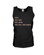Papa the man the myth the bad Unisex Tank thumbnail