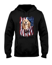 American Flag Cocker spaniel Hooded Sweatshirt thumbnail