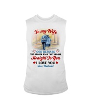 God Blessed The Broken Road Husband To Wife Sleeveless Tee tile