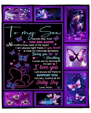 Son Butterfly I'd Use My Last Breath To Say ILoveU Fleece Blanket - 50" x 60" front