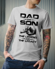 Dad And Son The Legend The Legacy Classic T-Shirt lifestyle-mens-crewneck-front-6