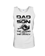 Dad And Son The Legend The Legacy Unisex Tank tile