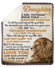 Little Girl Yesterday Friend Today Dad To Daughter Sherpa Fleece Blanket tile