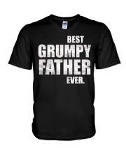 Best Grumpy Father Ever V-Neck T-Shirt tile