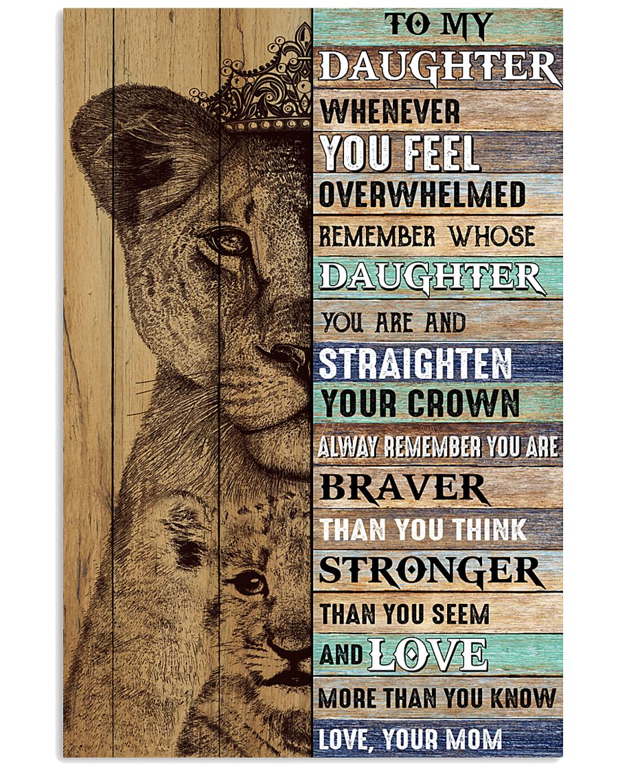 Daughter Lion Remember Straighten Your Crown 11x17 Poster