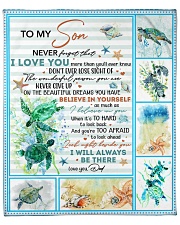 Never Forget That I Love U-Turtle- Dad-To-Son Fleece Blanket - 50" x 60" front