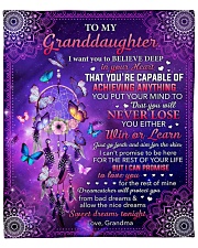 I Want U To Believe Deep In Heart To Granddaughter Fleece Blanket - 50" x 60" front