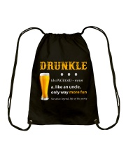 Drunkle Like An Uncle Only Way More Fun Drawstring Bag thumbnail