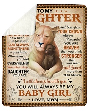 Never Feel U Are Alone Lion Mom To Daughter Sherpa Fleece Blanket tile