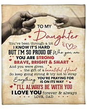 You Are Strong Brave Bright Smart Dad To Daughter Fleece Blanket - 50" x 60" front