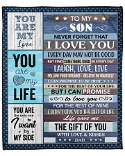 Never Forget That I Love U Dad To Son Fleece Blanket - 50" x 60" front