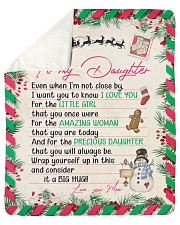 Even When Im Not Close By Xmas Mom To Daughter Sherpa Fleece Blanket - 50" x 60" thumbnail