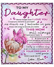 Never Forget I Love U Mom To Daughter Fleece Blanket - 50" x 60" front