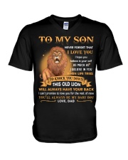 To My Son Never Forget That I Love You V-Neck T-Shirt thumbnail