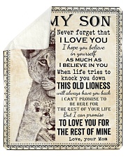 Never Forget That I Love You-Lion Mom To Son Sherpa Fleece Blanket - 50" x 60" thumbnail