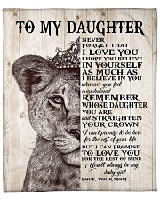 Never Forget That I Love You-Lion Mom To Daughter Fleece Blanket - 50" x 60" front