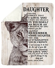 Never Forget That I Love You-Lion Mom To Daughter Sherpa Fleece Blanket - 50" x 60" thumbnail