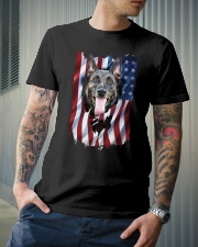 American Flag Belgian malinois Classic T-Shirt lifestyle-mens-crewneck-front-6