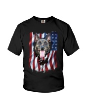 American Flag Belgian malinois Youth T-Shirt thumbnail
