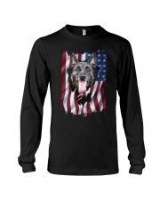 American Flag Belgian malinois Long Sleeve Tee thumbnail