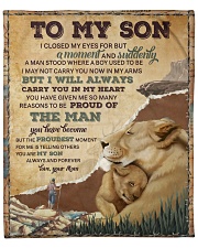 I Closed My Eyes For But A Moment - Mom To Son Fleece Blanket - 50" x 60" front