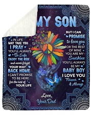 Whenever Your Journey In Life Dad To Son Sherpa Fleece Blanket - 50" x 60" thumbnail