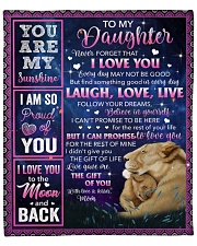 Never Forget That I Love U Lion Mom To Daughter Fleece Blanket - 50" x 60" front