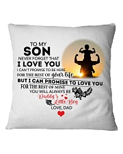 Never Forget That I Love You Dad To Son Square Pillowcase tile