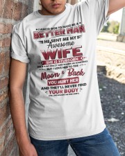 God Sent Me My Awesome Wife Classic T-Shirt apparel-classic-tshirt-lifestyle-27
