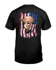 Chesapeake bay retriever Flag Classic T-Shirt back