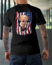 Chesapeake bay retriever Flag Classic T-Shirt lifestyle-mens-crewneck-back-3