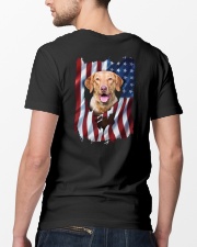 Chesapeake bay retriever Flag Classic T-Shirt lifestyle-mens-crewneck-back-5