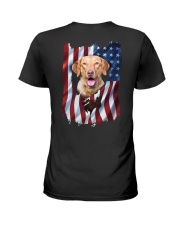 Chesapeake bay retriever Flag Ladies T-Shirt thumbnail