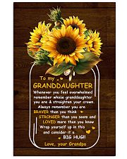 U Are Braver Than U Think Grandpa To Granddaughter Vertical Poster tile