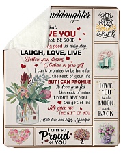 Never Forget That ILove U-Grandpa To Granddaughter Sherpa Fleece Blanket - 50" x 60" thumbnail