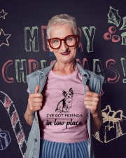 Yorkie I've Got Friends in low places Ladies T-Shirt lifestyle-holiday-crewneck-front-3