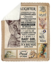 Lion - Im So Proud Of You - Dad-To-Daughter Sherpa Fleece Blanket - 50" x 60" thumbnail