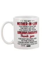 Personalized - U Didn't Give Me To Mother-In-Law Mug back