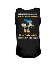 Father behind daughter who believes in herself Unisex Tank thumbnail