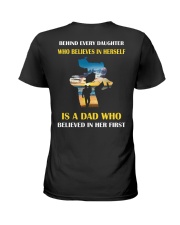 Father behind daughter who believes in herself Ladies T-Shirt thumbnail