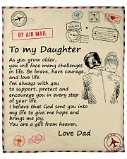 You'll Face Many Challenges - Dad To Daughter Fleece Blanket - 50" x 60" front