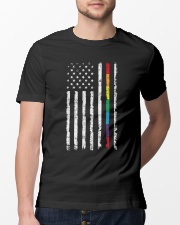 Gay Pride Rainbow American Flag Classic T-Shirt lifestyle-mens-crewneck-front-13