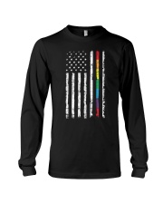Gay Pride Rainbow American Flag Long Sleeve Tee thumbnail