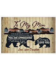 I Know It's Not Easy For A Woman Daughter To Mom Horizontal Poster tile