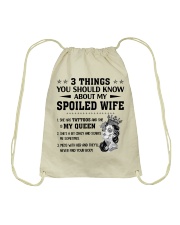 3 Things You Should Know About My Spoiled Wife Drawstring Bag thumbnail
