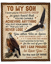 I Want U To Believe Deep In Heart Dad To Son Fleece Blanket - 50" x 60" front