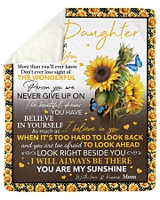 Never Forget That I Love U Sunflower To Daughter Sherpa Fleece Blanket tile