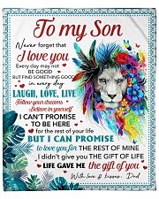 Never Forget That U Love U Dad To Son Fleece Blanket - 50" x 60" front